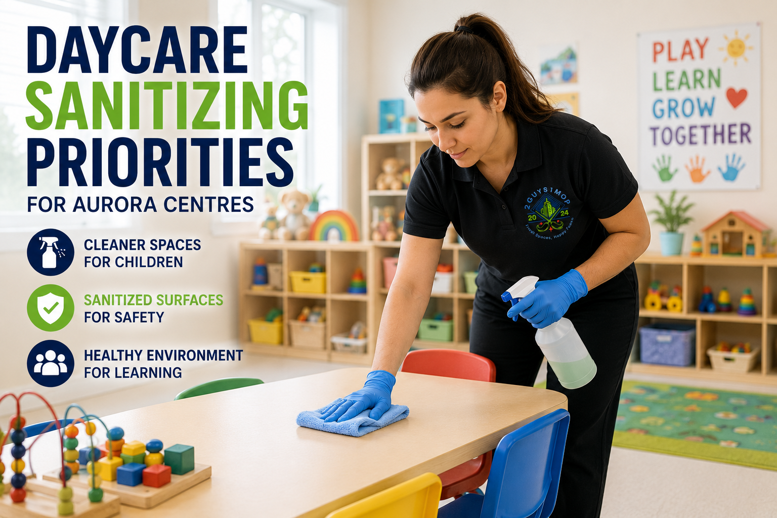 Daycare Sanitizing Priorities for Aurora Centres