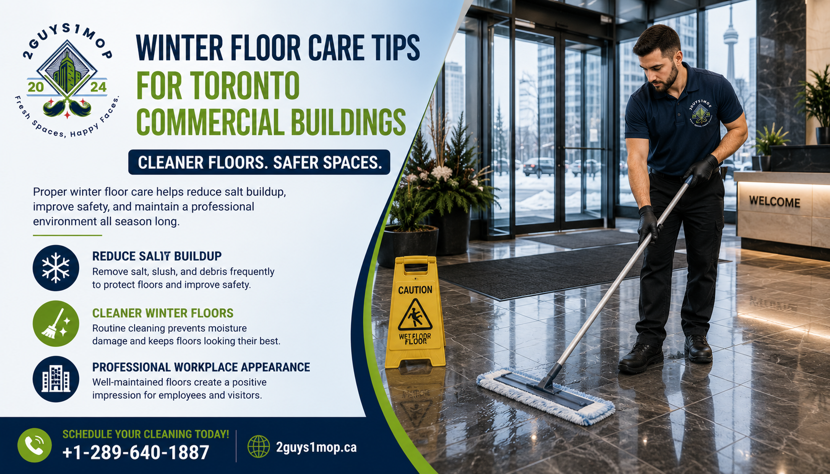Winter Floor Care Tips for Toronto Commercial Buildings